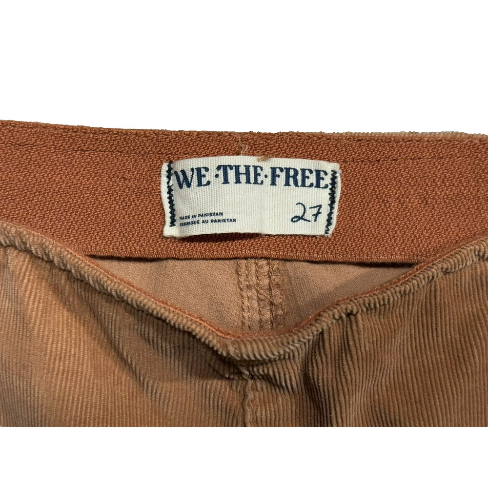 We‎ The Free NWT Jenny High Rise Corduroy Skinny Flare Pants Women's 27 Boho - Picture 3 of 14